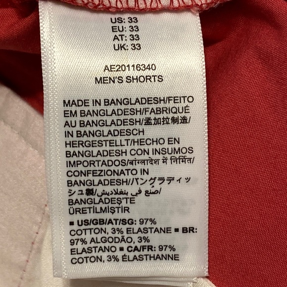 Men’s 33W Red/Rust Colored Shorts with great Stretch!! NWT, never worn NEW - Picture 6 of 7